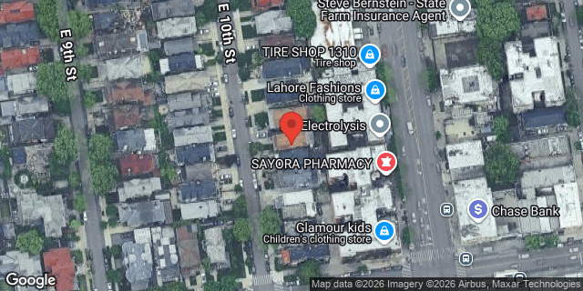 Aerial map of 971 EAST 10 STREET, Brooklyn