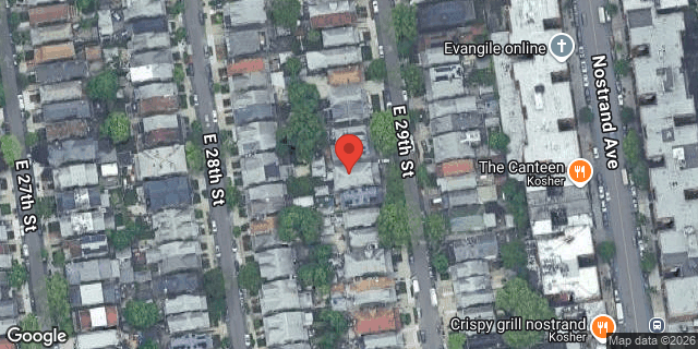 Aerial map of 1052 EAST 29 STREET, Brooklyn