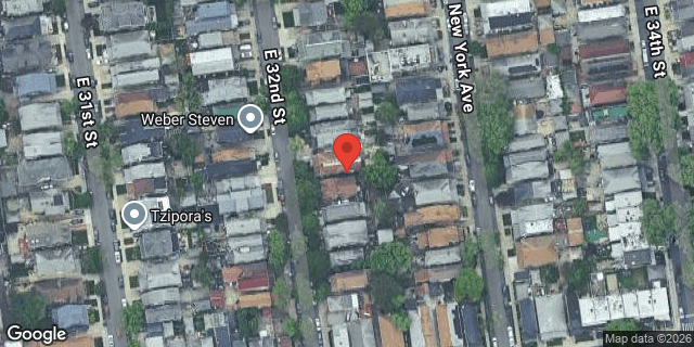 Aerial map of 1063 EAST 32 STREET, Brooklyn