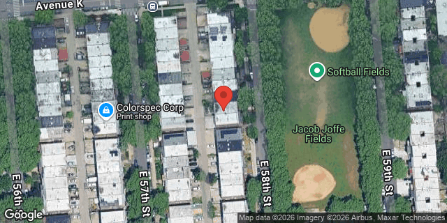 Aerial map of 1188 EAST 58 STREET, Brooklyn