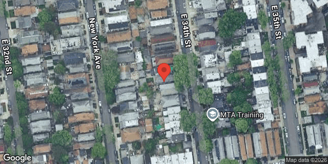 Aerial map of 1230 EAST 34 STREET, Brooklyn