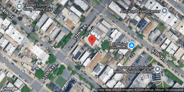 Aerial map of 6717 12 AVENUE, Brooklyn