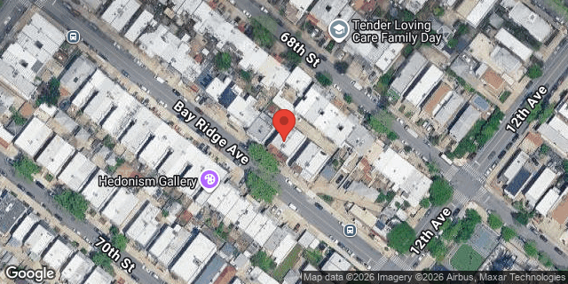 Aerial map of 1153 BAY RIDGE AVENUE, Brooklyn