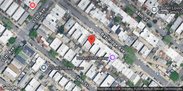 Aerial map of 1134 BAY RIDGE AVENUE, Brooklyn