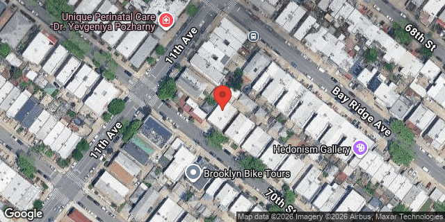 Aerial map of 1115 70 STREET, Brooklyn
