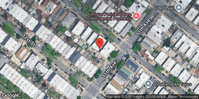 Aerial map of 1078 70 STREET, Brooklyn