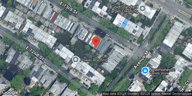 Aerial map of 1268 EAST 73 STREET, Brooklyn