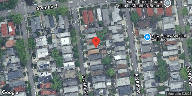 Aerial map of 1021 EAST 27 STREET, Brooklyn