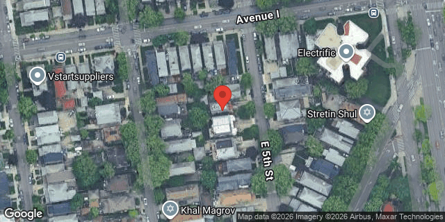 Aerial map of 1040 EAST 5 STREET, Brooklyn