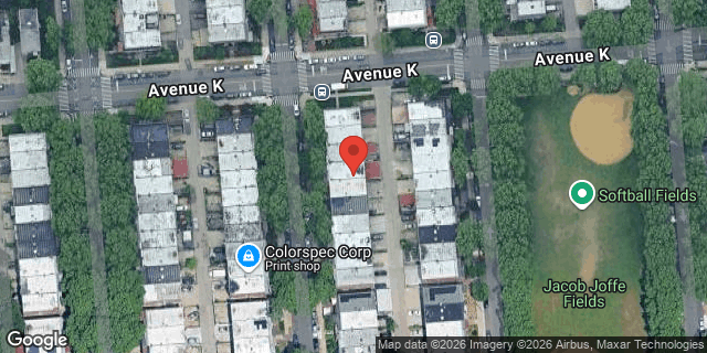 Aerial map of 1109 EAST 57 STREET, Brooklyn
