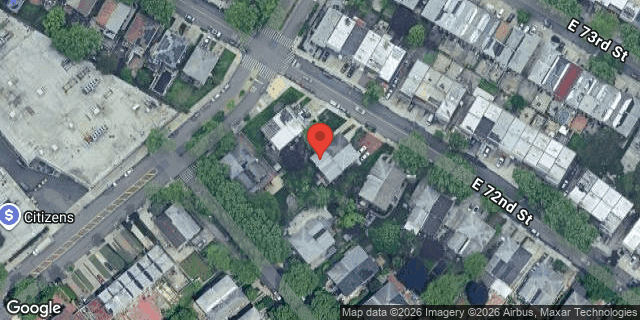 Aerial map of 1210 EAST 72 STREET, Brooklyn