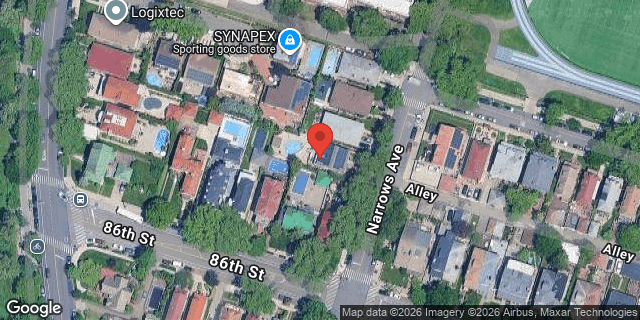 Aerial map of 8514 NARROWS AVENUE, Brooklyn