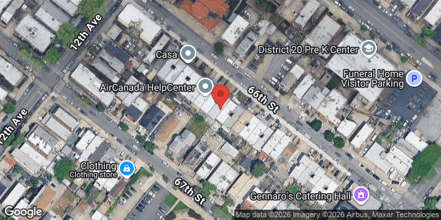 Aerial map of 1236 66 STREET, Brooklyn
