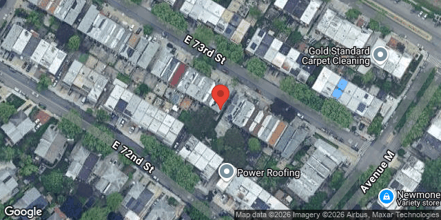 Aerial map of 1254 EAST 73 STREET, Brooklyn