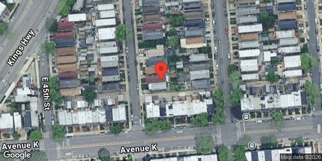 Aerial map of 1429 EAST 46 STREET, Brooklyn