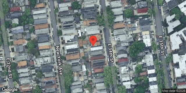 Aerial map of 1210 EAST 34 STREET, Brooklyn