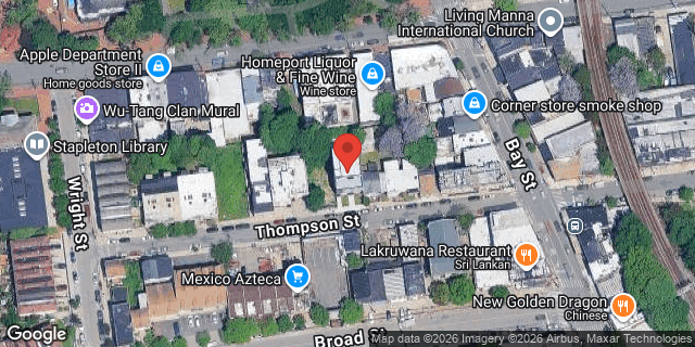 Aerial map of 61 THOMPSON STREET, Staten Island