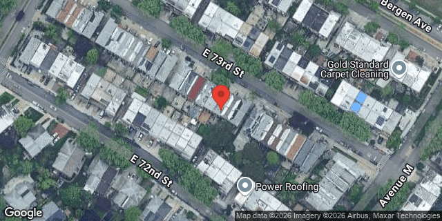 Aerial map of 1248 EAST 73 STREET, Brooklyn