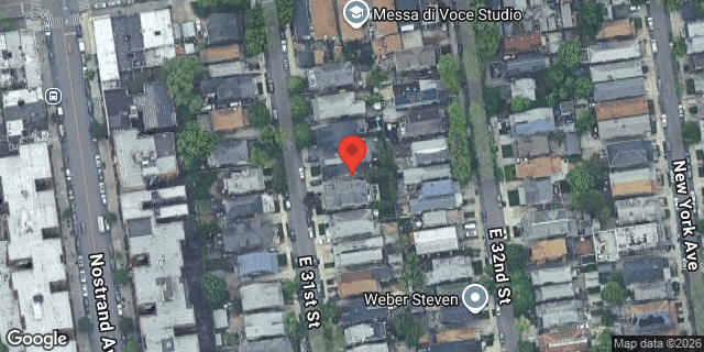 Aerial map of 1029 EAST 31 STREET, Brooklyn