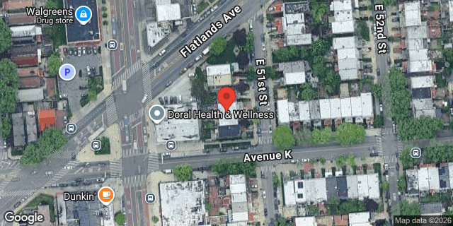 Aerial map of 1414 EAST 51 STREET, Brooklyn