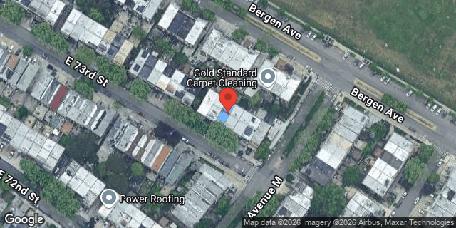 Aerial map of 1283 EAST 73 STREET, Brooklyn