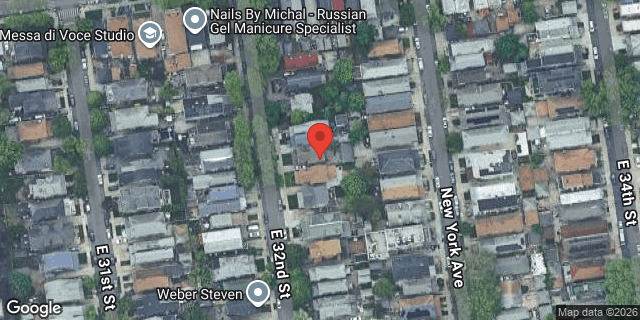 Aerial map of 1031 EAST 32 STREET, Brooklyn