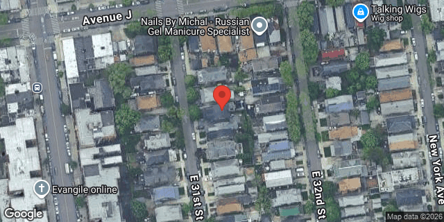 Aerial map of 1023 EAST 31 STREET, Brooklyn