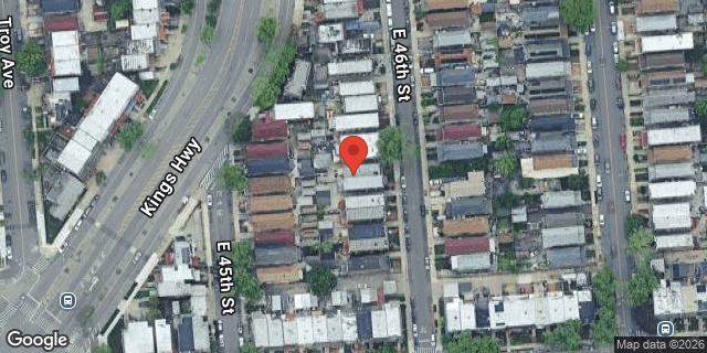 Aerial map of 1418 EAST 46 STREET, Brooklyn