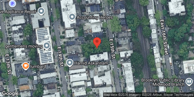 Aerial map of 946 EAST 15 STREET, Brooklyn