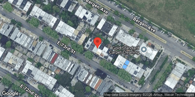 Aerial map of 1263 EAST 73 STREET, Brooklyn
