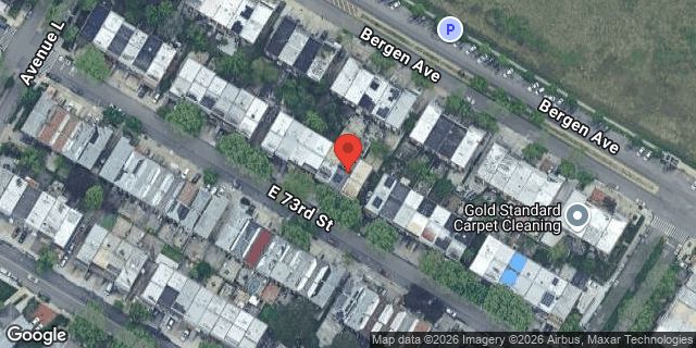 Aerial map of 1251 EAST 73 STREET, Brooklyn