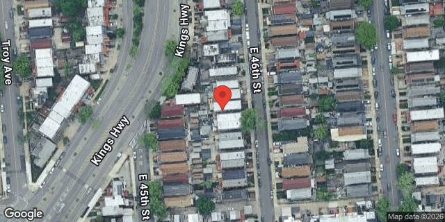Aerial map of 1408 EAST 46 STREET, Brooklyn