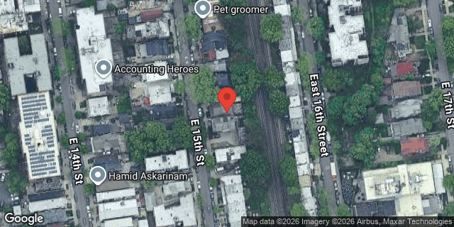 Aerial map of 941 EAST 15 STREET, Brooklyn
