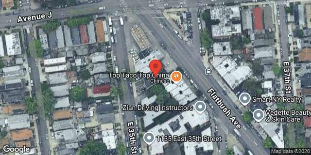 Aerial map of 1768 FLATBUSH AVENUE, Brooklyn