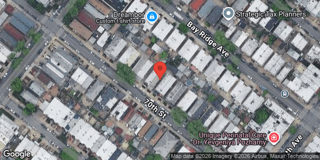 Aerial map of 1035 70 STREET, Brooklyn