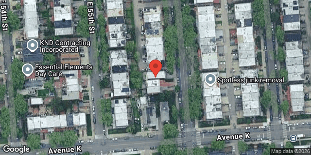 Aerial map of 1192 EAST 56 STREET, Brooklyn