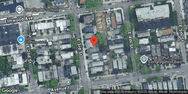 Aerial map of 1003 EAST 3 STREET, Brooklyn