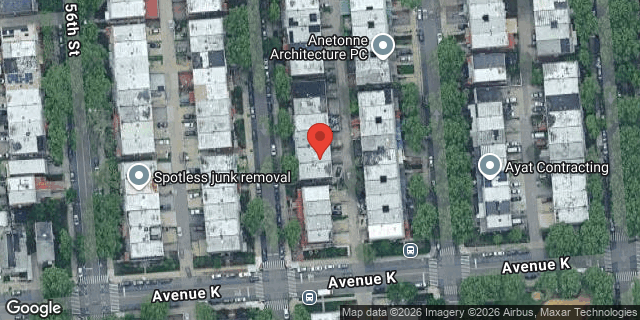 Aerial map of 1075 EAST 57 STREET, Brooklyn