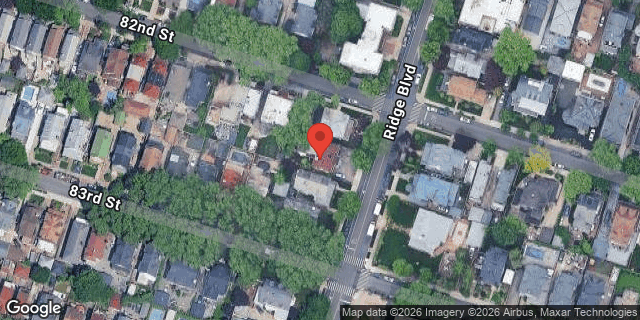 Aerial map of 8210 RIDGE BOULEVARD, Brooklyn