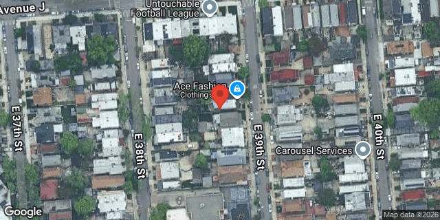 Aerial map of 1226 EAST 39 STREET, Brooklyn