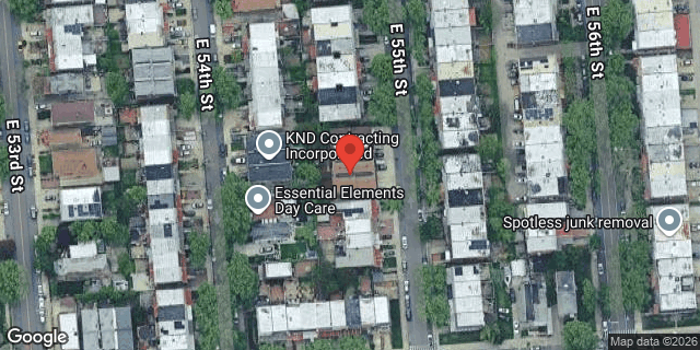 Aerial map of 1232 EAST 55 STREET, Brooklyn