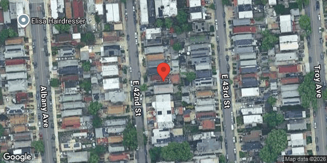 Aerial map of 1153 EAST 42 STREET, Brooklyn