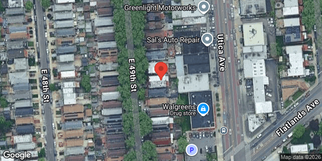 Aerial map of 1401 EAST 49 STREET, Brooklyn
