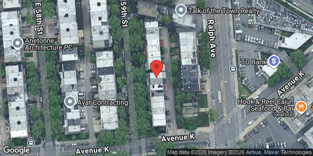 Aerial map of 1073 EAST 59 STREET, Brooklyn