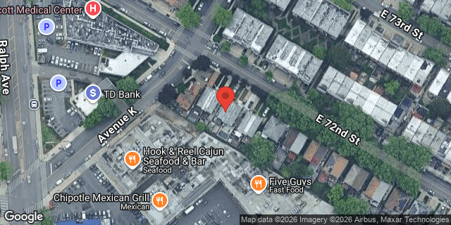 Aerial map of 1110 EAST 72 STREET, Brooklyn