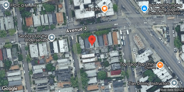 Aerial map of 3408 AVENUE J, Brooklyn