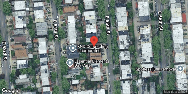 Aerial map of 1226 EAST 55 STREET, Brooklyn