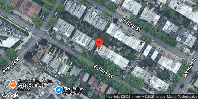 Aerial map of 1133 EAST 72 STREET, Brooklyn