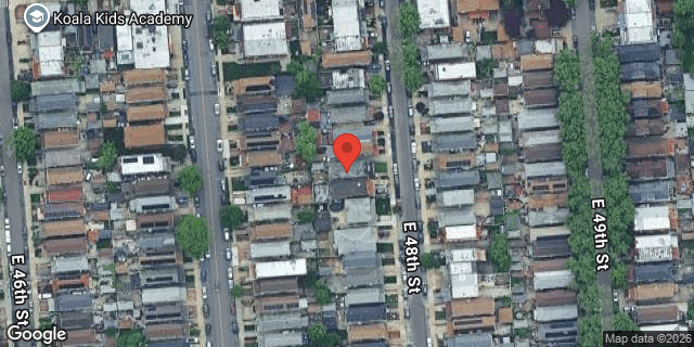 Aerial map of 1386 EAST 48 STREET, Brooklyn