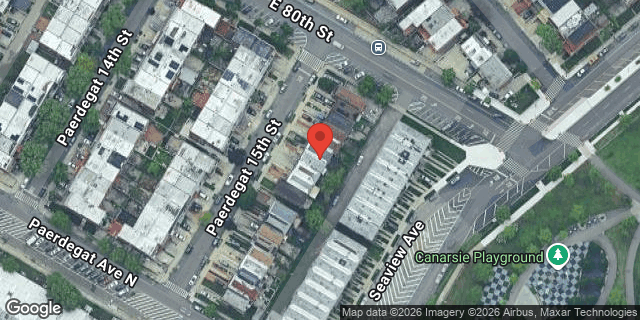 Aerial map of 34 PAERDEGAT 15 STREET, Brooklyn